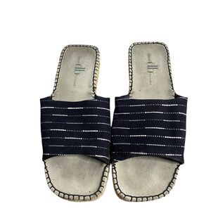 David Brooks Women's Patterned Textile Espadrilles Slide Sandals
